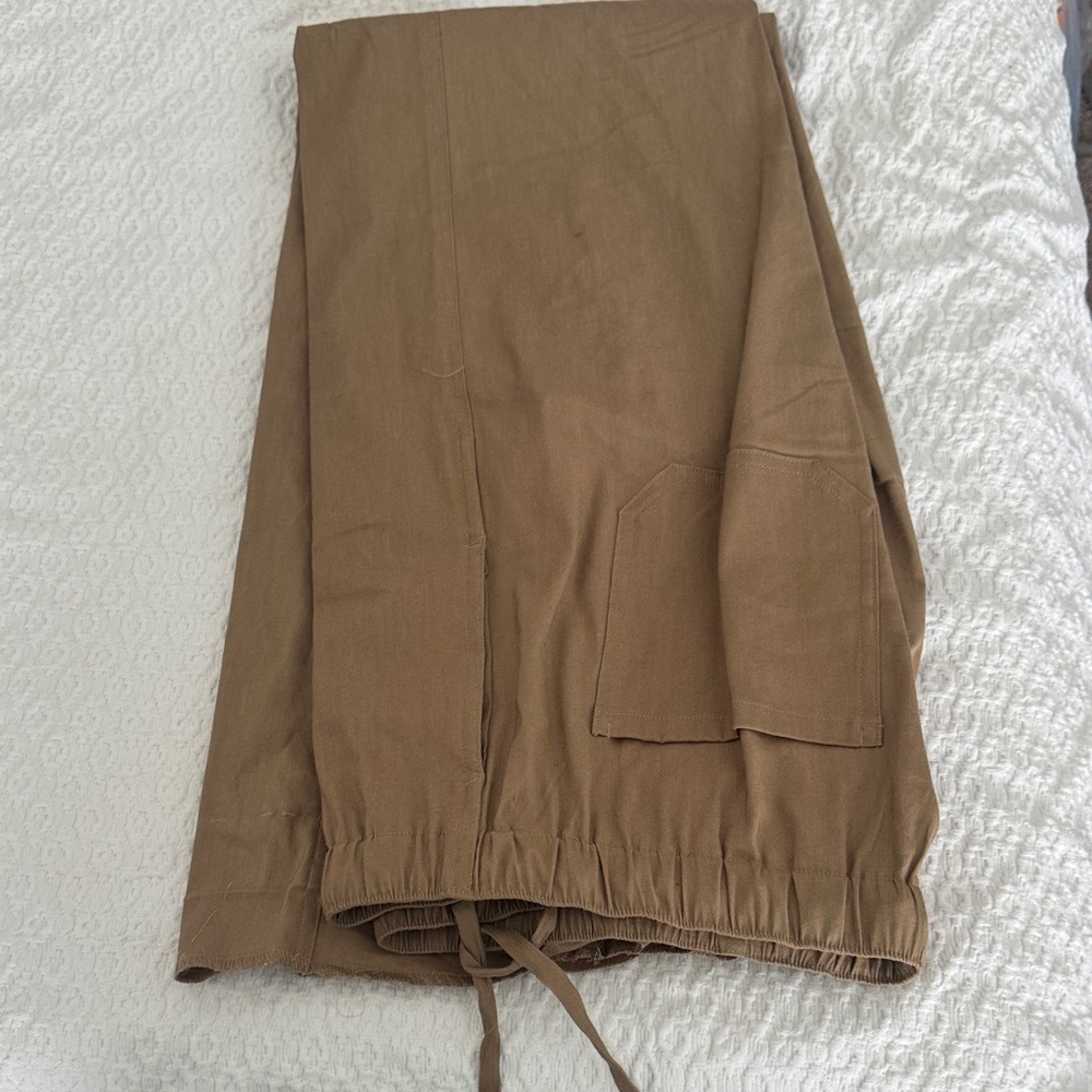 rag & bone Tan Drawstring Pantsuit